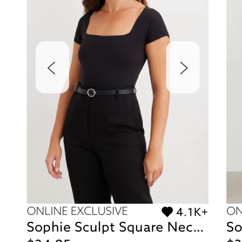Square neck bodysuit